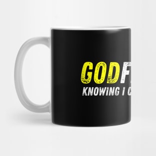 Godfidence Knowing I Can't But He Can Christian Quote Mug